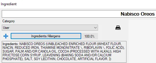 Screenshot: Nutrition Facts Label Tutorial
