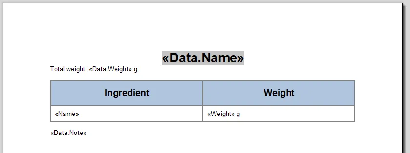 Screenshot: Reports