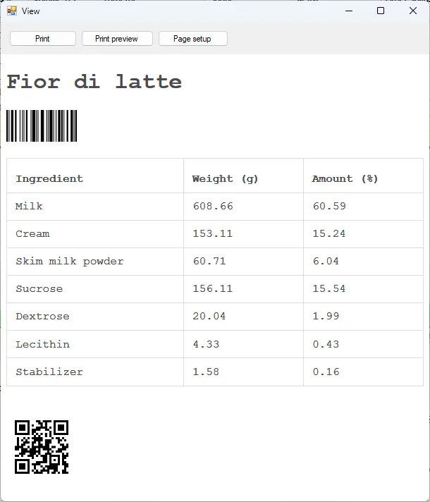 Screenshot: Print Dialog