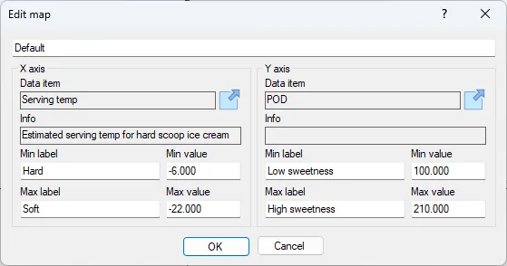 Screenshot: Edit map dialog